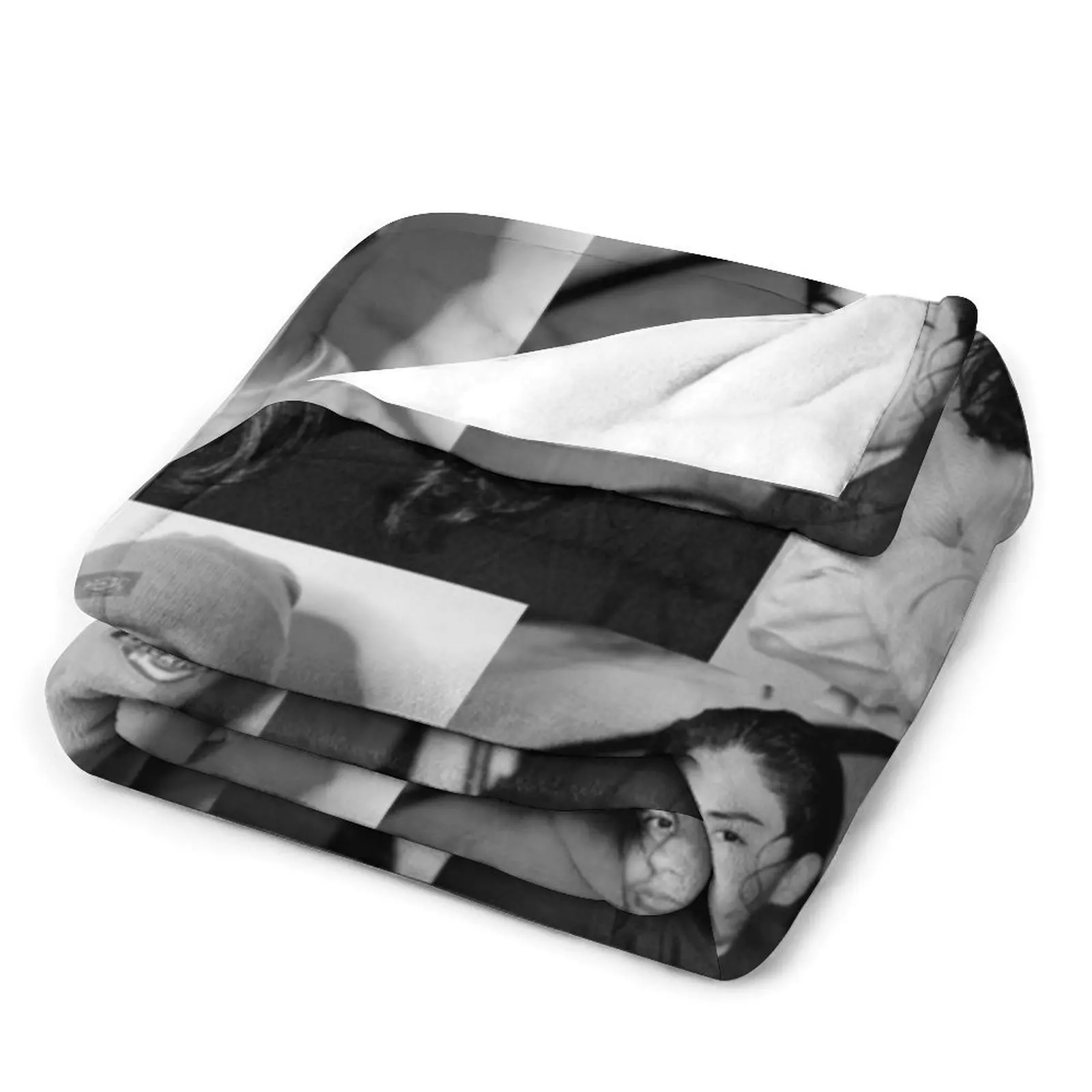 Черно-белое одеяло с коллажем Мигеля казареза Мора спальный мешок идея для