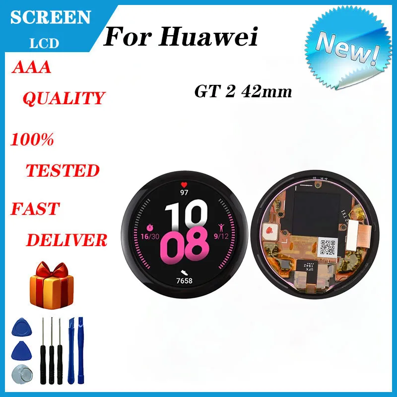 

For HUAWEI Watch GT 2 LCD display + touch screen GT2 42mm LCD For HUAWEI Watch GT 2 DAN-B19 LCD display AMOLED display 42mm