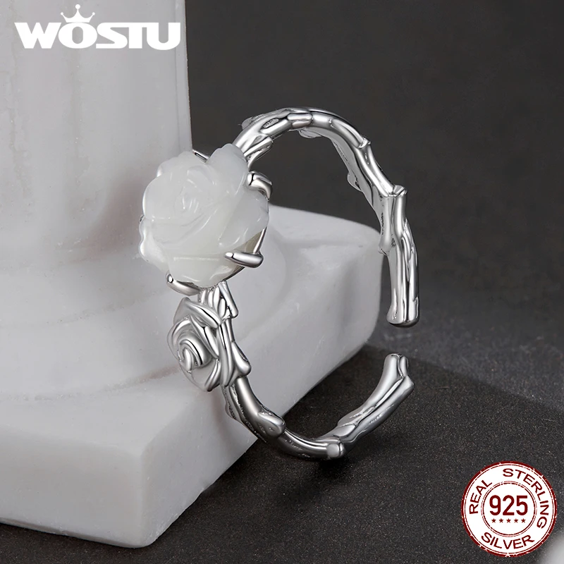 Серьги-кольца и Открытое кольцо в виде Розы