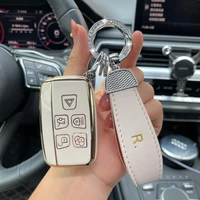 leather strap car key case cover for range rover sport a9 discovery 2 3 4 evoque freelander jaguar xf a8 a9 x8 xj xe xfl xjl xf
