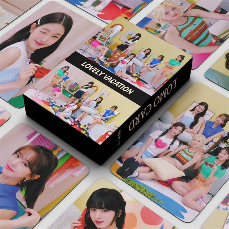 

KPOP 55 шт./набор прекрасные открытки для работы новый альбом Lomo Открытки Высокое качество HD печать фото открытки Поклонники подарки