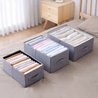 cotton and linen storage box large capacity for wardrobe drawer underwear shirt clothing organizer household storage tool
