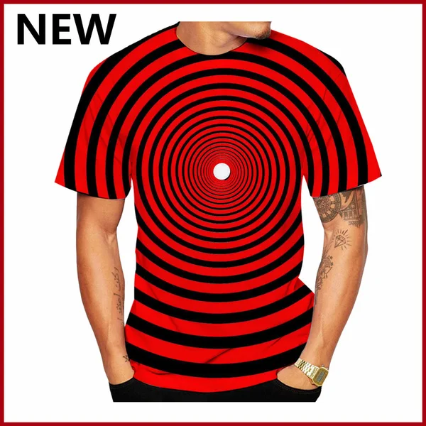 

2022 Мужская, с 3D принтом, гипноз в центре головокружения