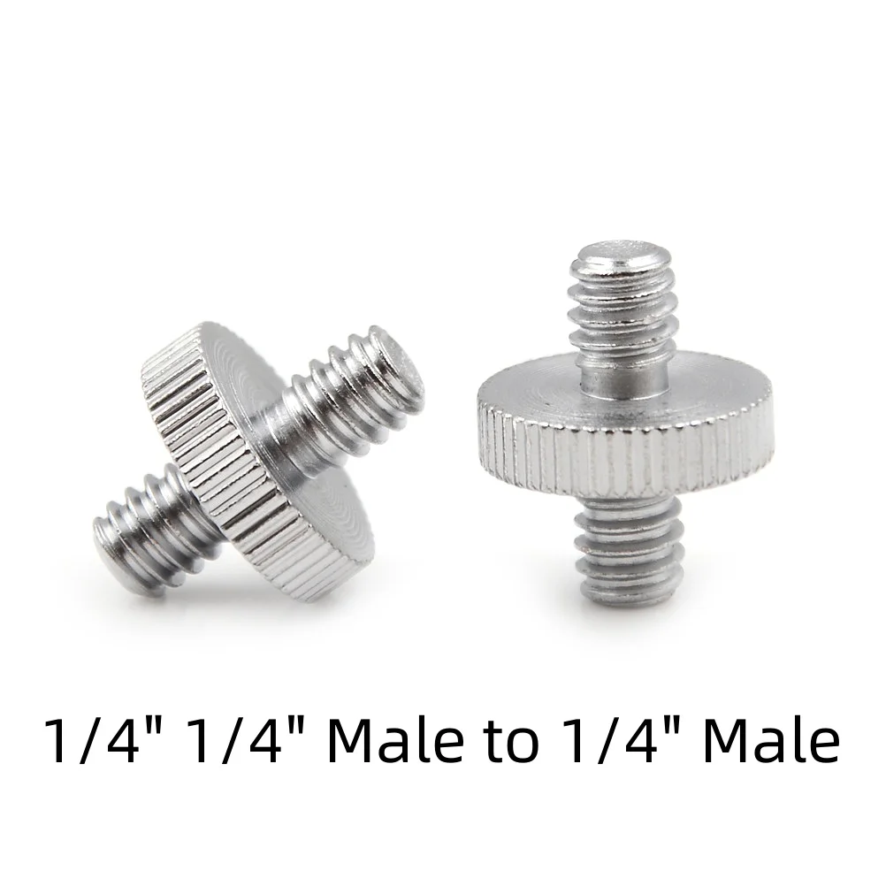 

1/4 "1/4" папа на 1/4 "Папа резьбовой винт адаптер резьбовой винт аксессуары для фото 2 шт