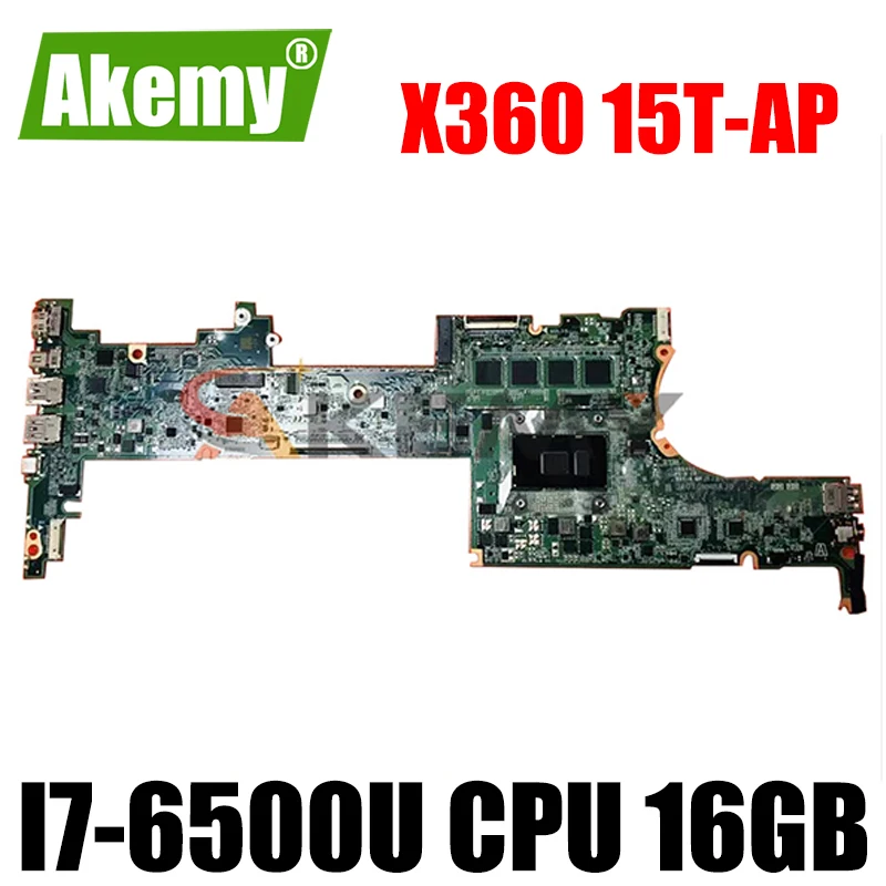 

Da0y0mmбай0 для HP для SPECTRE X360 15T-AP 15-AP012DX материнская плата для ноутбука 841240-601 841240-501 i7-6500U 16GB 100% протестирована