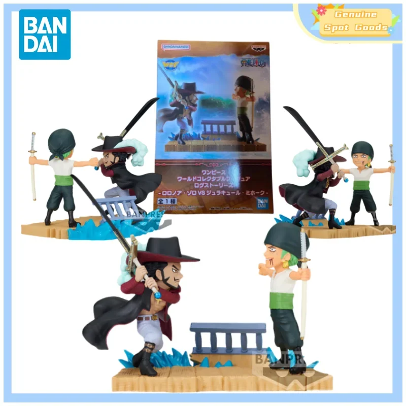 Оригинальные Bandai ONE PIECE Wcf рассказание 4 Mihawk Zoro Аниме фигурки модели коллекционный