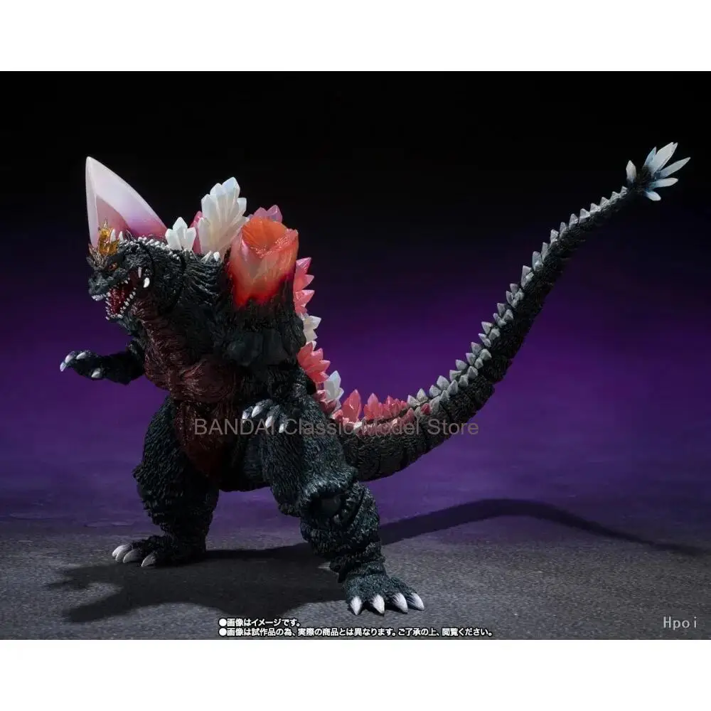 Фото S.H.MonsterArts Спейс-Годзилла: Версия решающей битвы в Фукуоке Коллекционная фигурка Crystal Spines из ПВХ и АБС-пластика, 16,5 см, подарок №1
