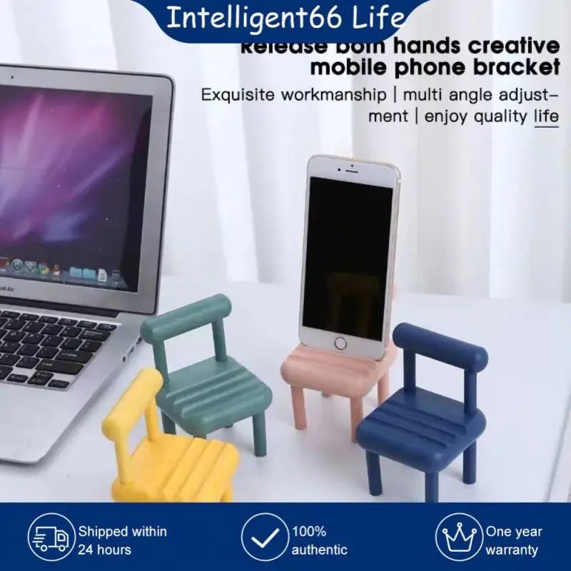 

Cell Creative Chair Multifunctional Universal Phone Bracket Ornament Cute Desktop Stool Adjustable Lazy Man Bracket
