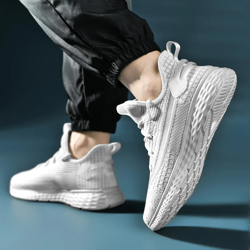 Spring Summer Unisex Running Shoes Mesh Breathable Jogging Sneakers for Men Women Large Size Male Casual Sneakers Free Shipping