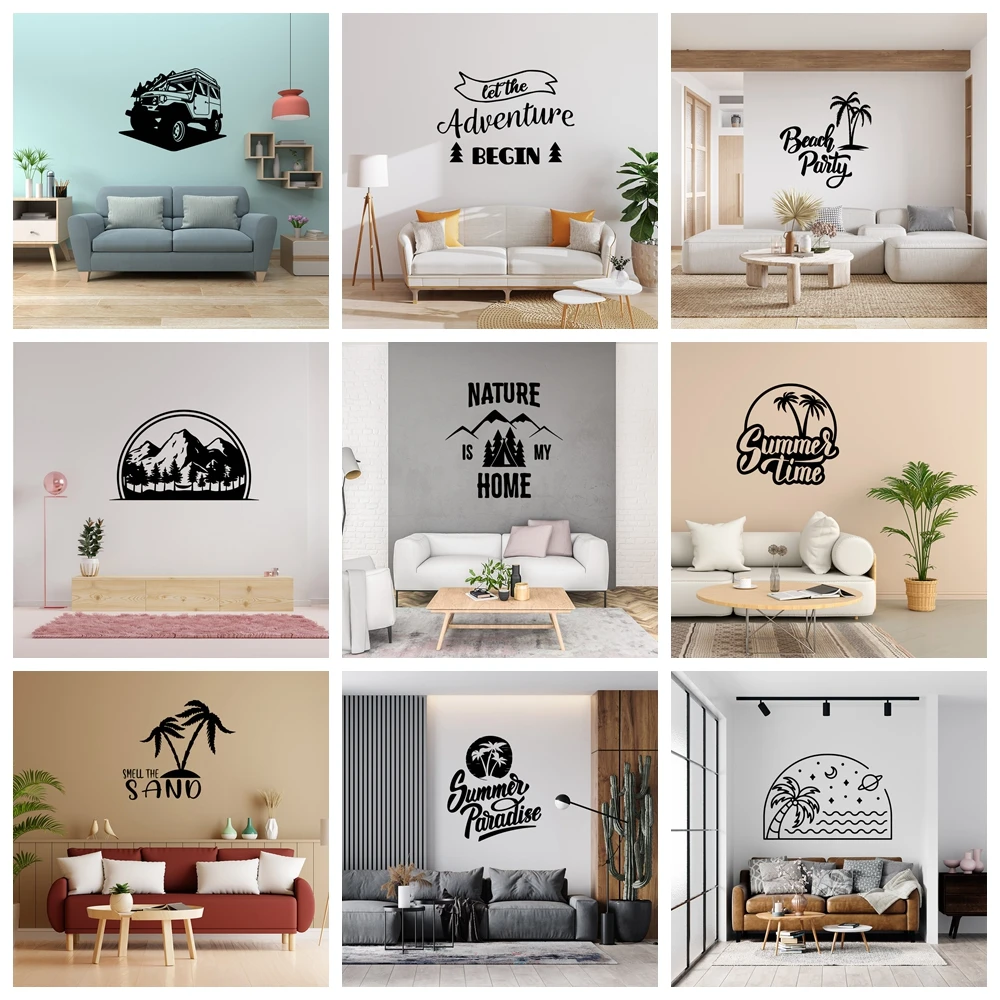 Самоклеящаяся виниловая наклейка на стену для гладких поверхностей