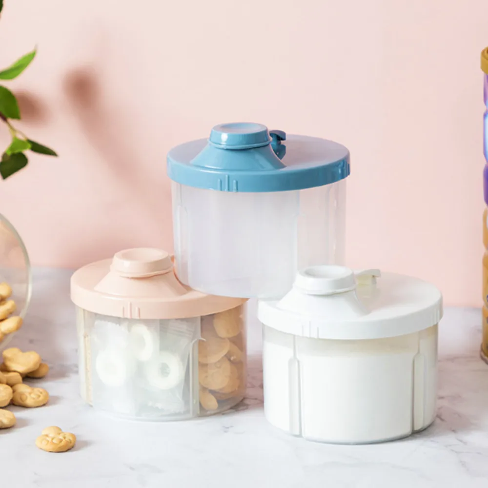 

4-Grids Portable Baby Food Storage Box Infant Milk Powder Organizer Container