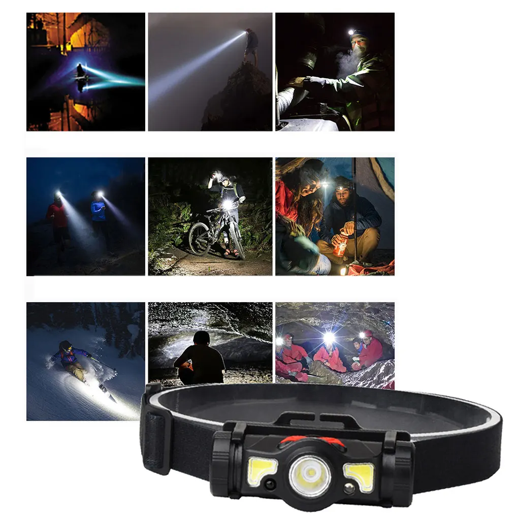 

LED Headlight Rechargeable Headlamp Lighting Equipment Sensor Lights