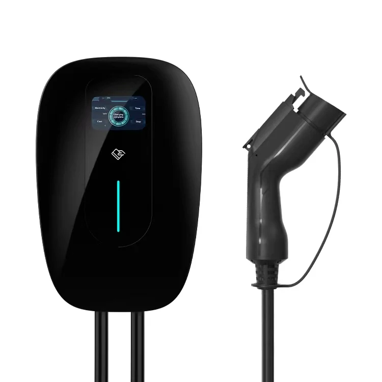 

7kw rfid app retractable cable management ev charging speed and power ev charging station manufacturer in jiangsu