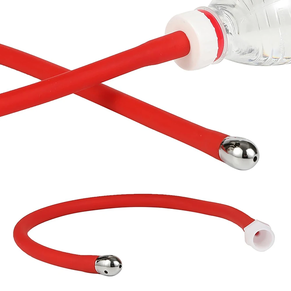 Гибкая силиконовая трубка для биде клизмы с удобной насадкой - шланг 50 см