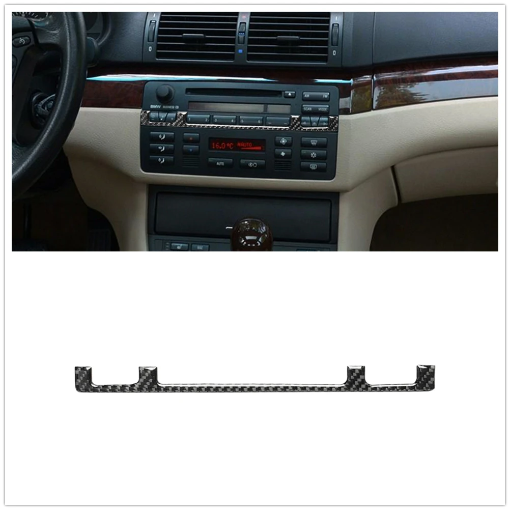 

For BMW 3 Series E46 98-05 Carbon Fiber Central Control Panel Cover Trim Sticker