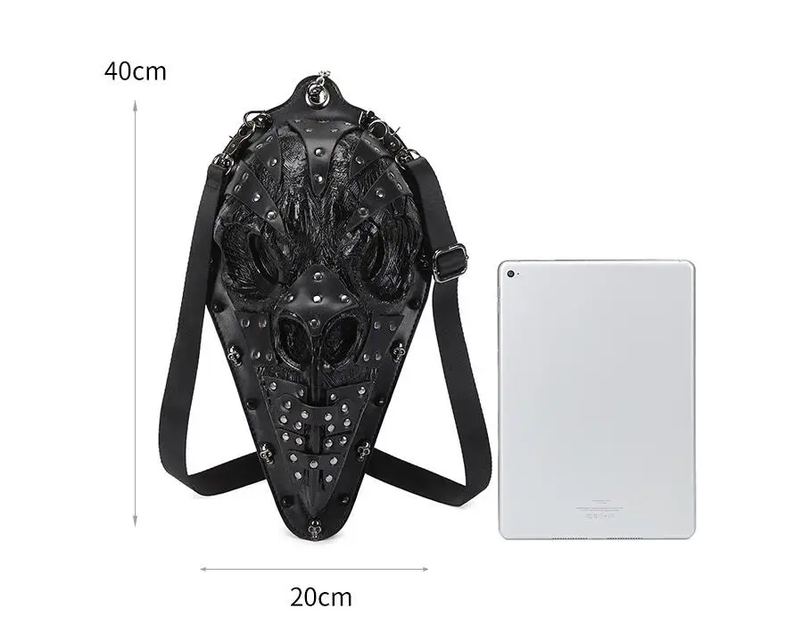 Сумка с объемным изображением птицы на Хэллоуин сумка через плечо цепочкой