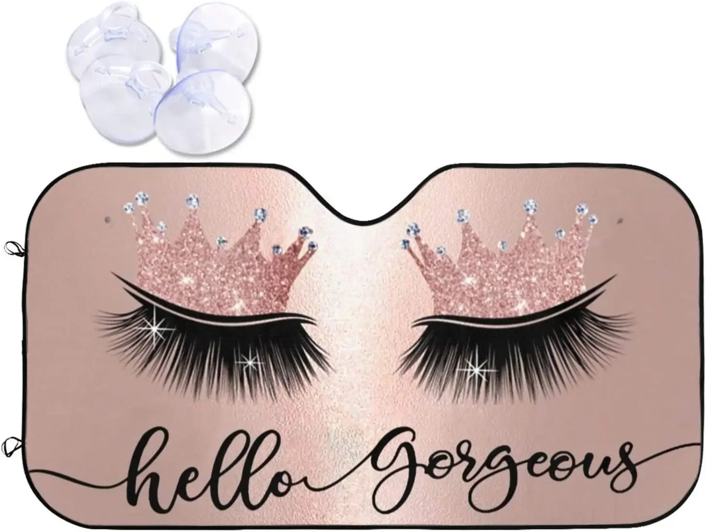 Солнцезащитный козырек Hello великолепный для лобового стекла автомобиля розовые