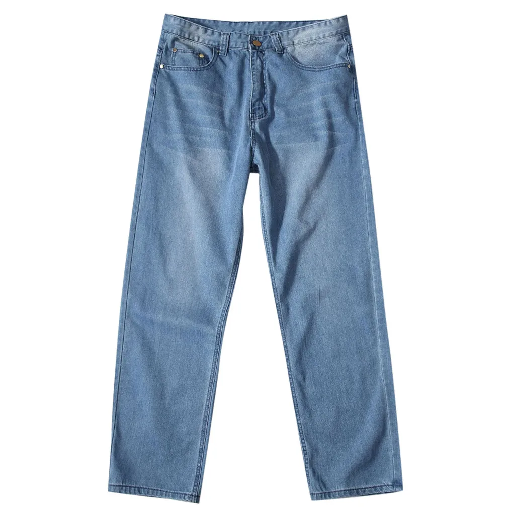 Men's Loose Large Size Fat Casual Fashion Hip Hop Street Dance Denim Trousers