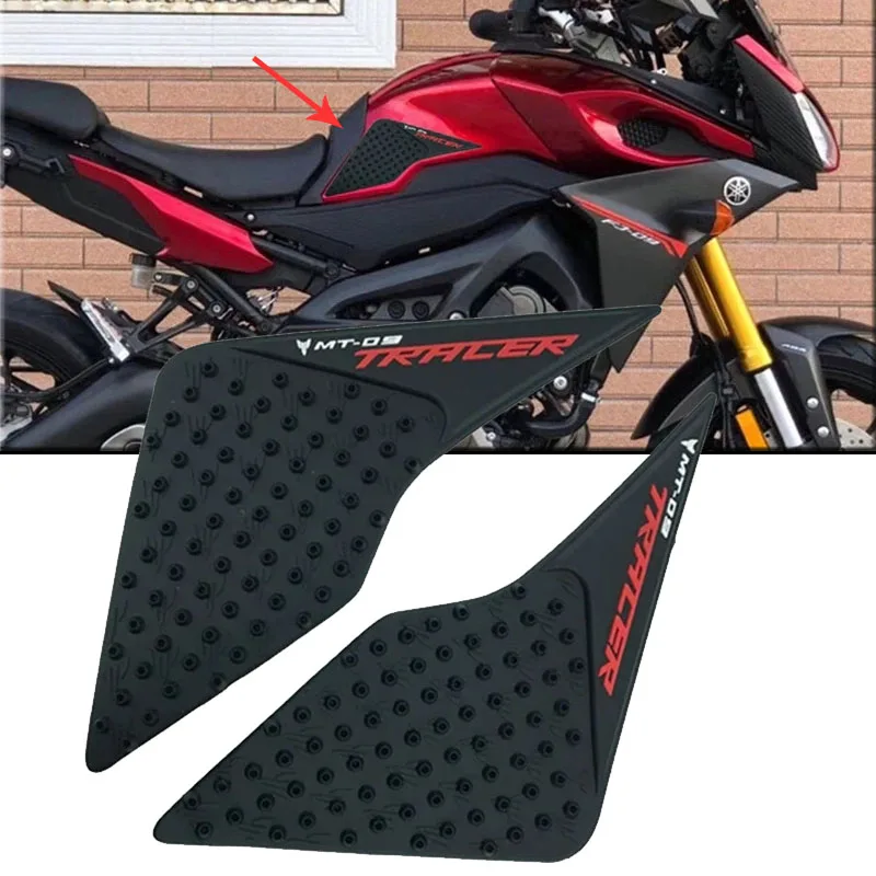 

For Yamaha MT09 Tracer MT-09 MT 09 2015-2017 Protector Anti Slip Tank Pad Sticker Gas Knee Grip Traction Side 3M Decal