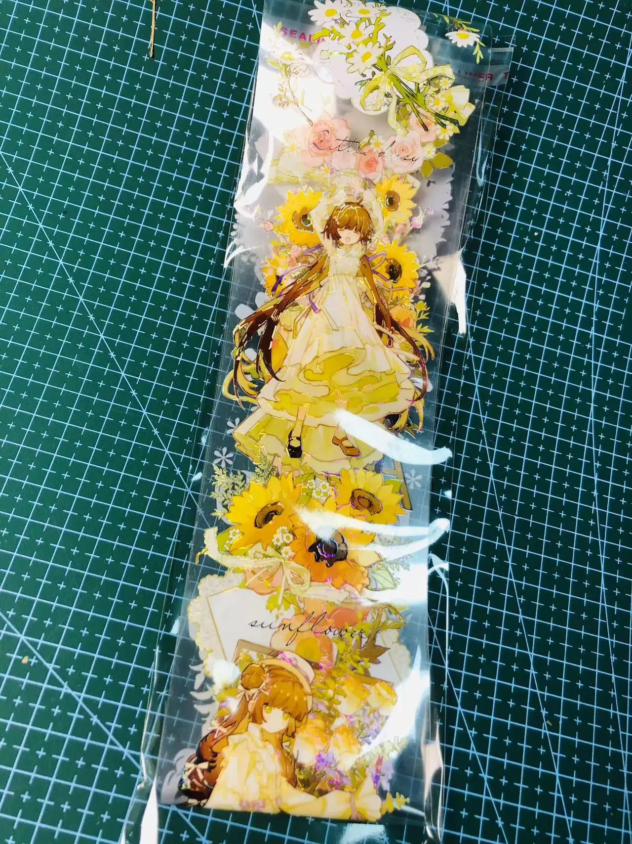 Прозрачный японский скотч «Цветочница Васи»