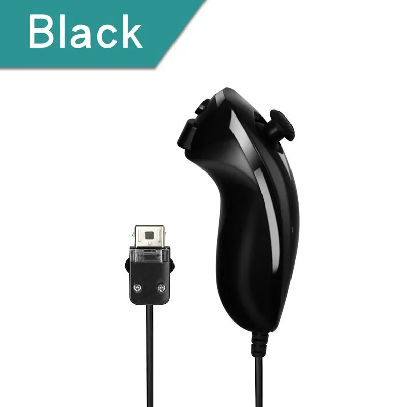 

Проводной геймпад Nunchuck, совместимый с консолью Nintendo Wii / Wii U, бесплатная доставка
