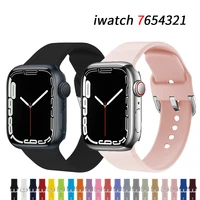strap for apple watch band 44mm 40mm for iwatch rubber bracelet series 7se654321 42mm 38mm correa pulseira watchband accessories