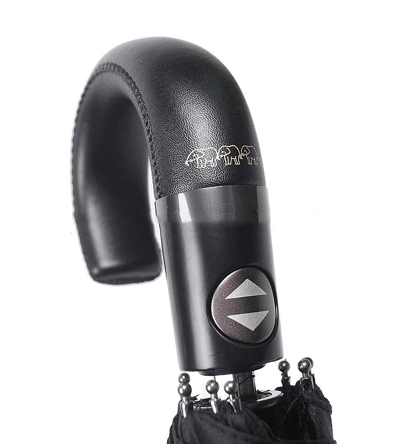 Зонт мужской Три Слона M8100 10 спиц полный автомат ручка крюк кожа |