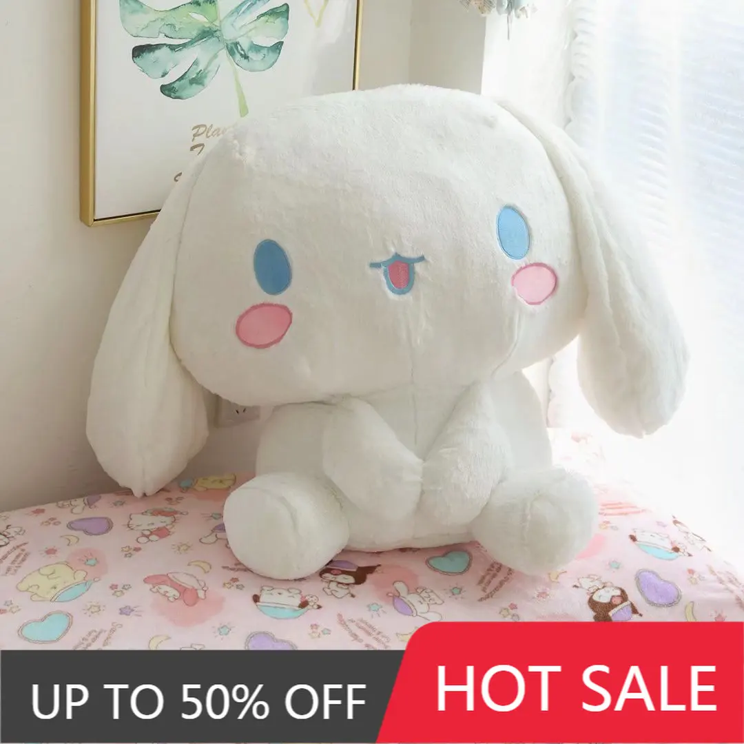 

55 см кавайная Sanrio серия Cinnamoroll плюшевая игрушка Hello Kitty Мягкая Плюшевая Кукла Милая Подушка Рождественский подарок на день рождения