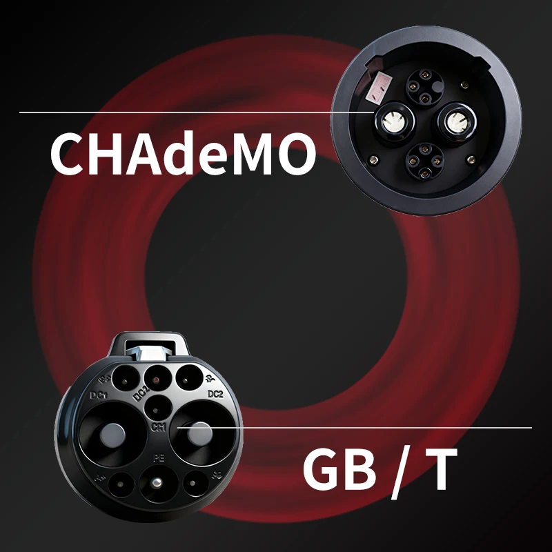 Фото Адаптер CHAdeMo на GBT EVSE 125A DC: Кабель-разъем CHAdeMo для зарядки электромобилей через розетку GB/T №2