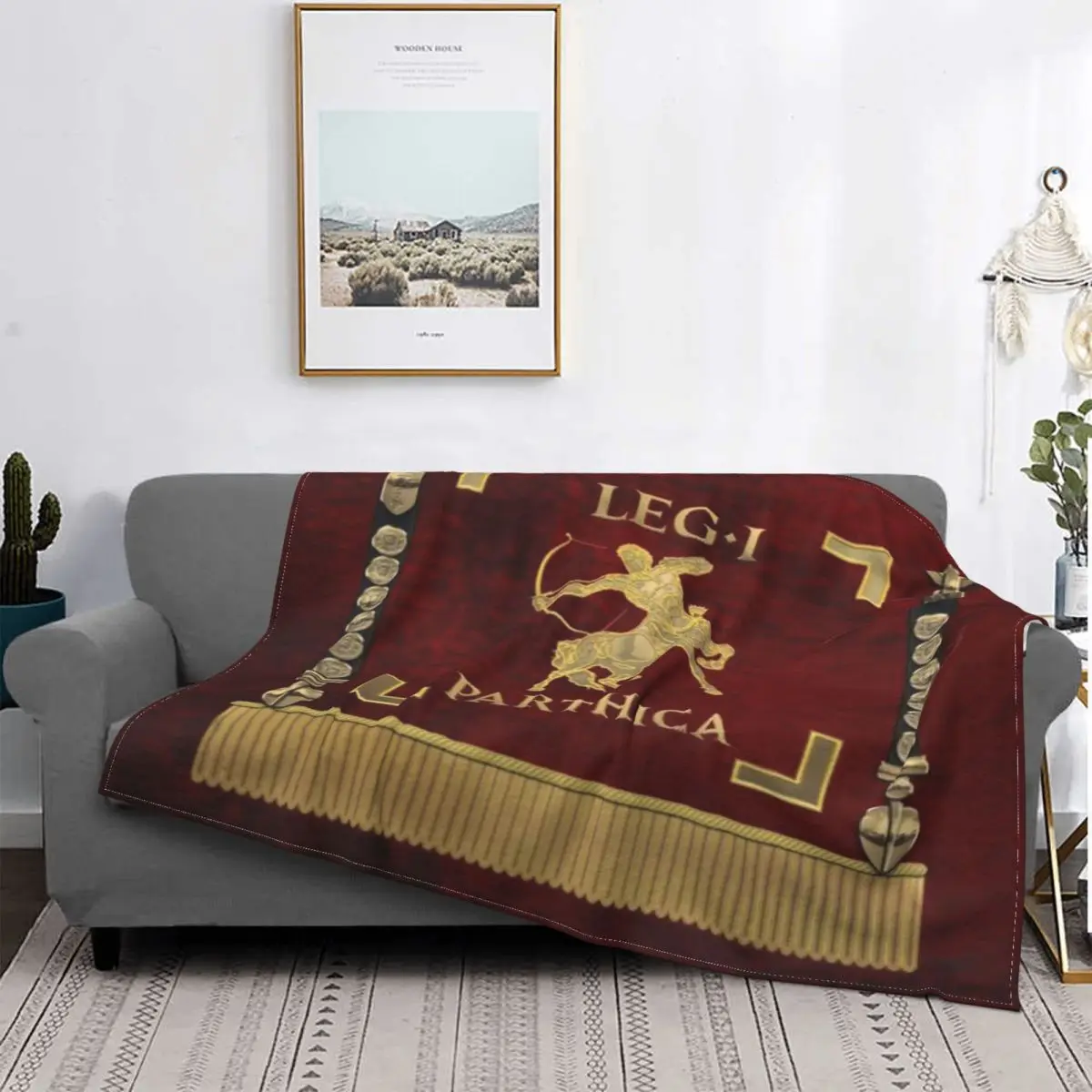 Стандарт первого партийского легиона-Vexillum Легио I Parthica ультра-мягкое Флисовое