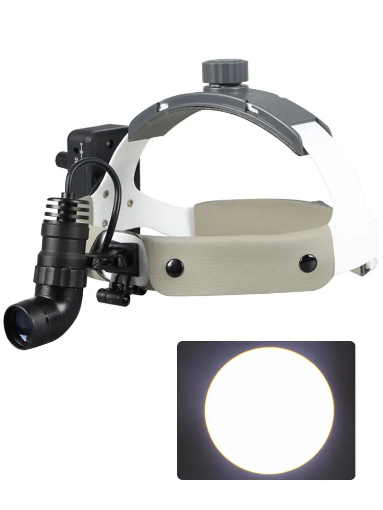 5W Dental Head Lamp Adjustable Light Spot Helmet Dental Headlight with Rechargeable Lithium Battery enlarge