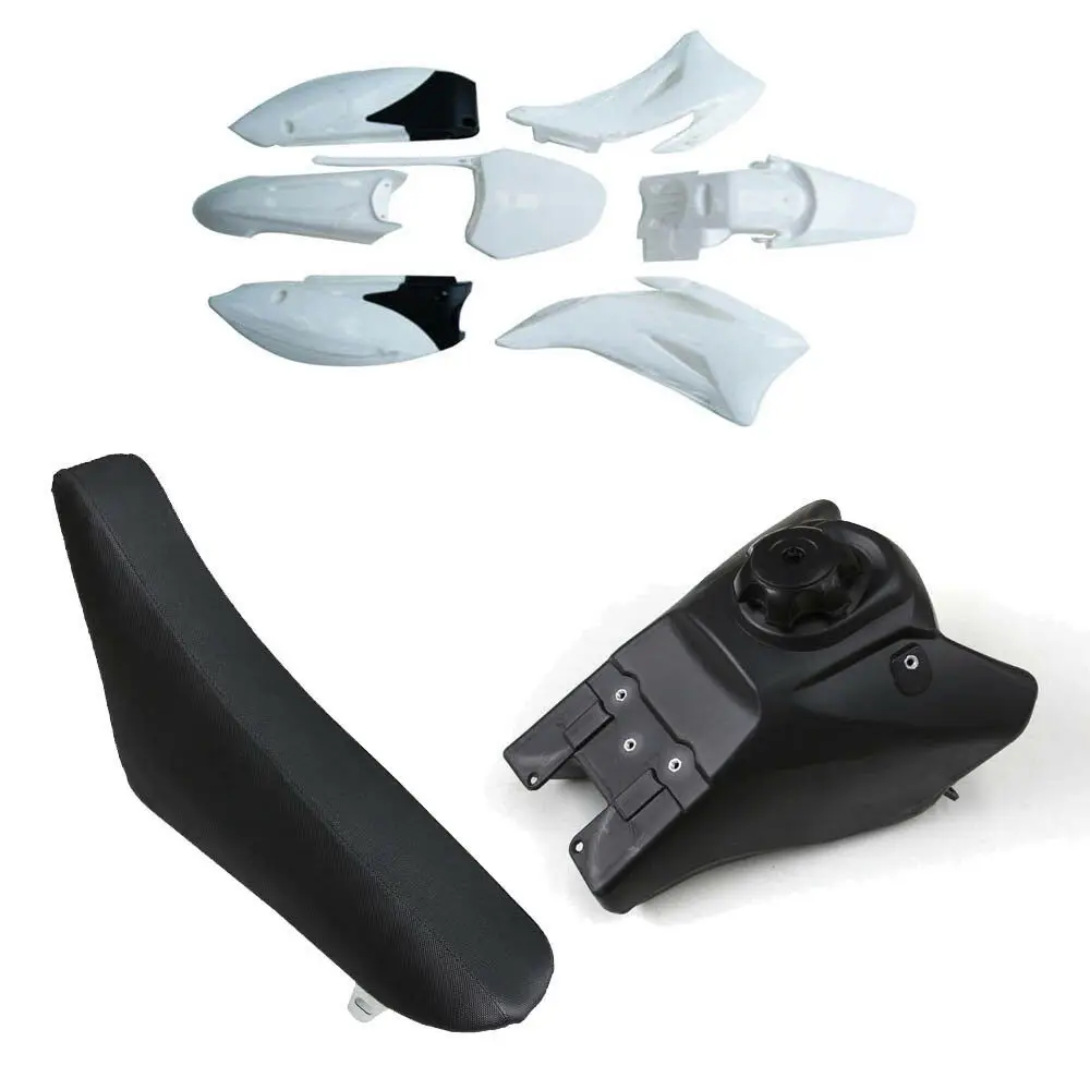 

TDPRO White Plastics Kit Fuel Tank Seat for Yamaha TTR110 Pit Dirt Bike Not For TTR125