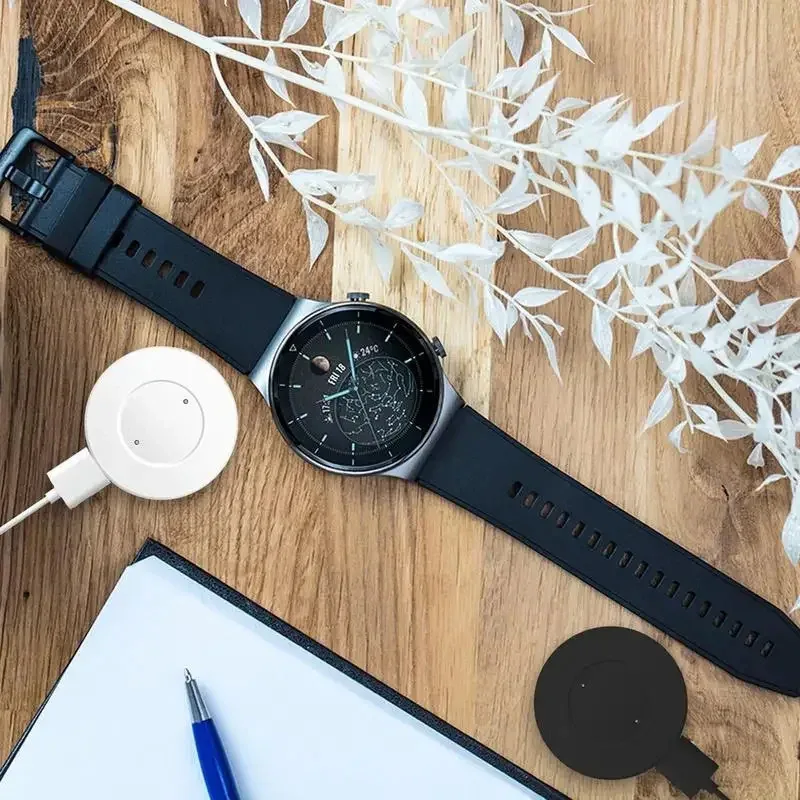 Фото Зарядное устройство для Huawei Watch GT / GT2 / Honor Watch Magic 2, беспроводной USB-кабель для быстрой зарядки, магнитная зарядная база для часов №5