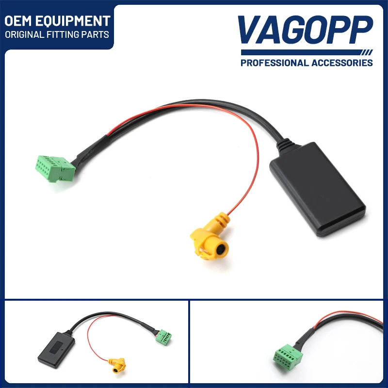 

VAGOPP для AUDI A4 A5 A6 Q5 Q7 S5 автомобильный MMI 3G Bluetooth 5,0 AUX AMI мультимедийный Bluetooth адаптер аудио кабель штекер