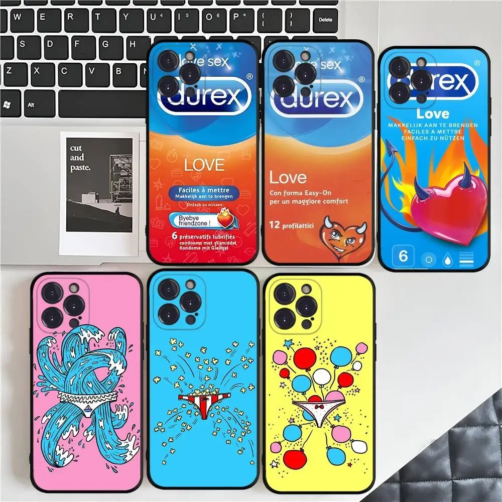 Фото Чехол для телефона с логотипом D-Durex для Iphone 17, 16, 15, 16e, 14, 13, 12, 11 Pro Max Plus, чехол №1