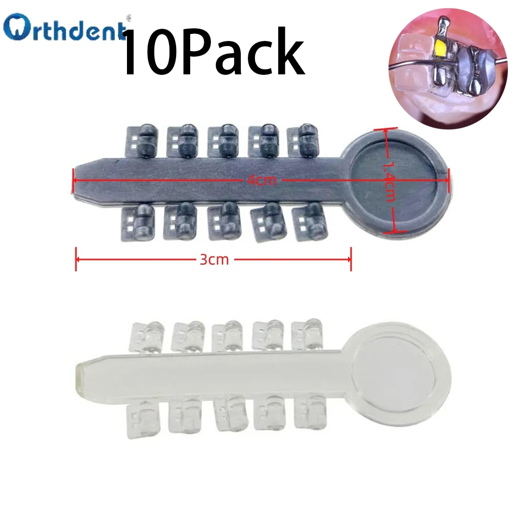 

10 упаковок Стоматологическая ортодонтика вращение клиновидная Силовая цепь вращающиеся колодки Брекеты Эластичные Резинки Стоматологический Продукт инструмент