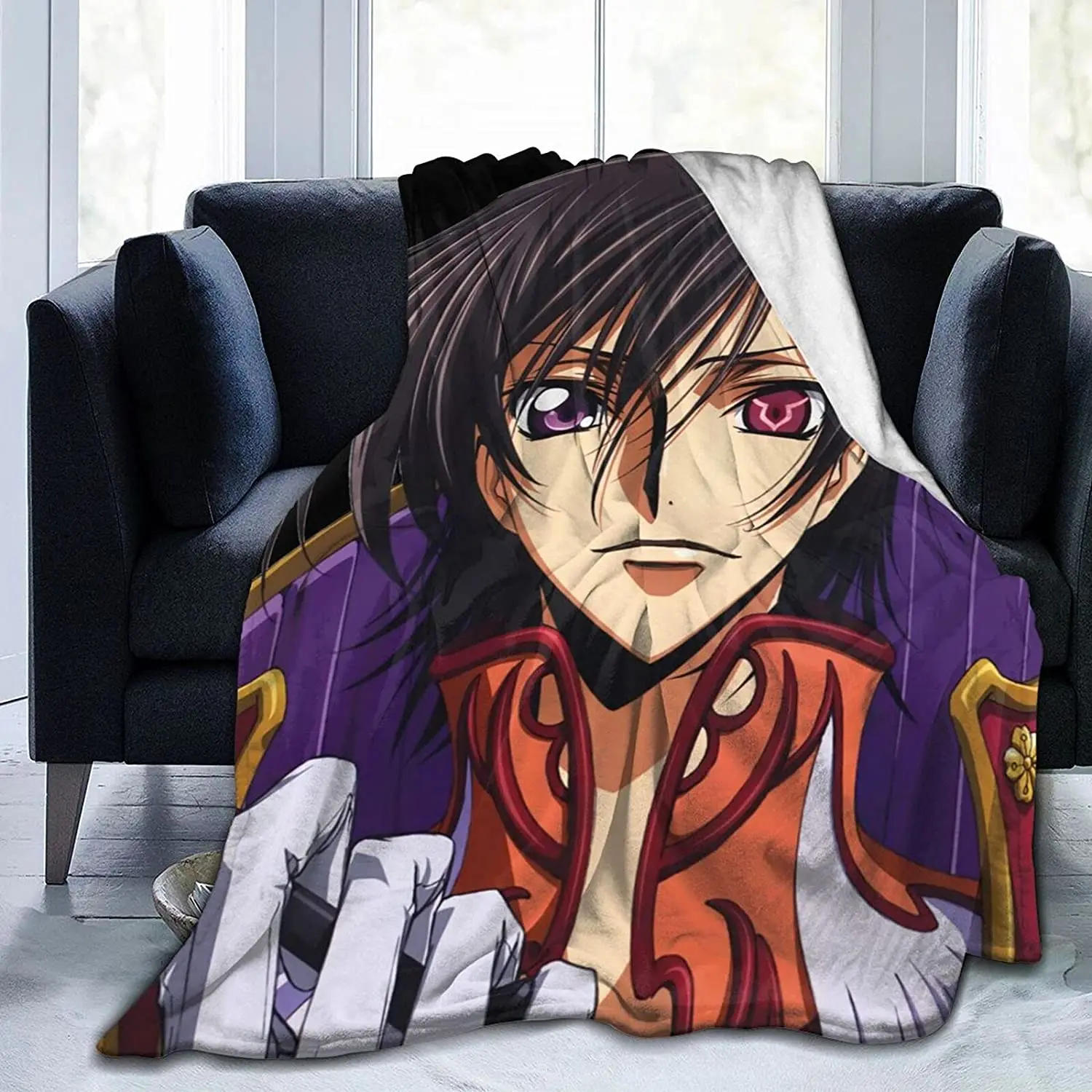 

Lelouch Vi Britannia Fluffy Soft and Comfortable Blanket, Anime Warm Embrace of Sympathy