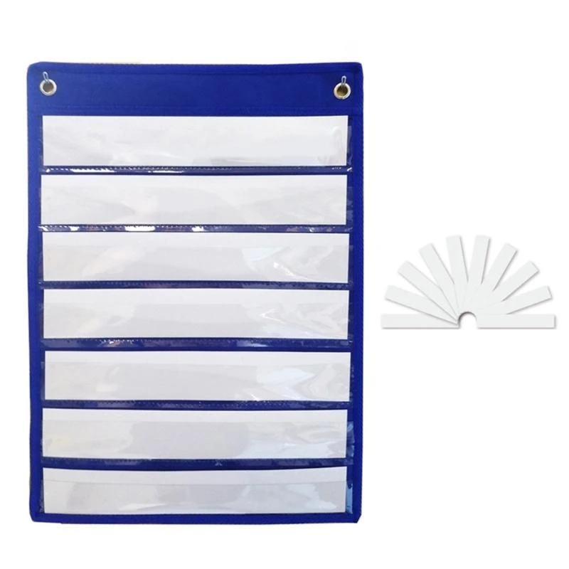 

Магнитная карманная таблица OOTDTY Pocket Chart с 10 картами сухого стирания