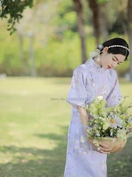 2022 chinese traditional dress for women festival clothing cheongsams party satin qipao chinese wedding dress cheongsam dress