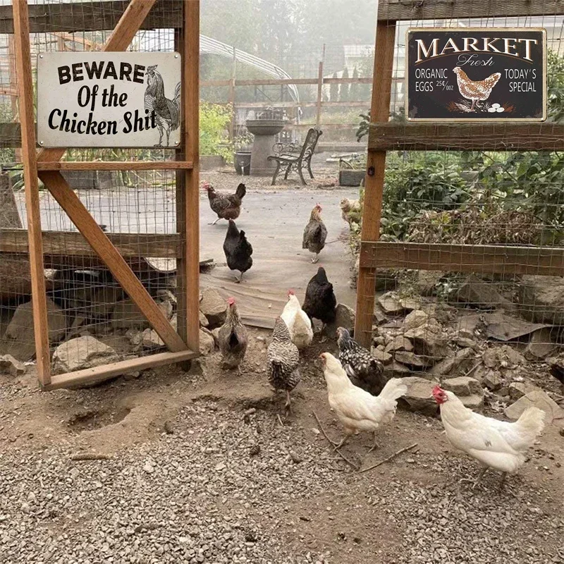 Винтажная металлическая вывеска в деревенском стиле с дизайном из баклажана и