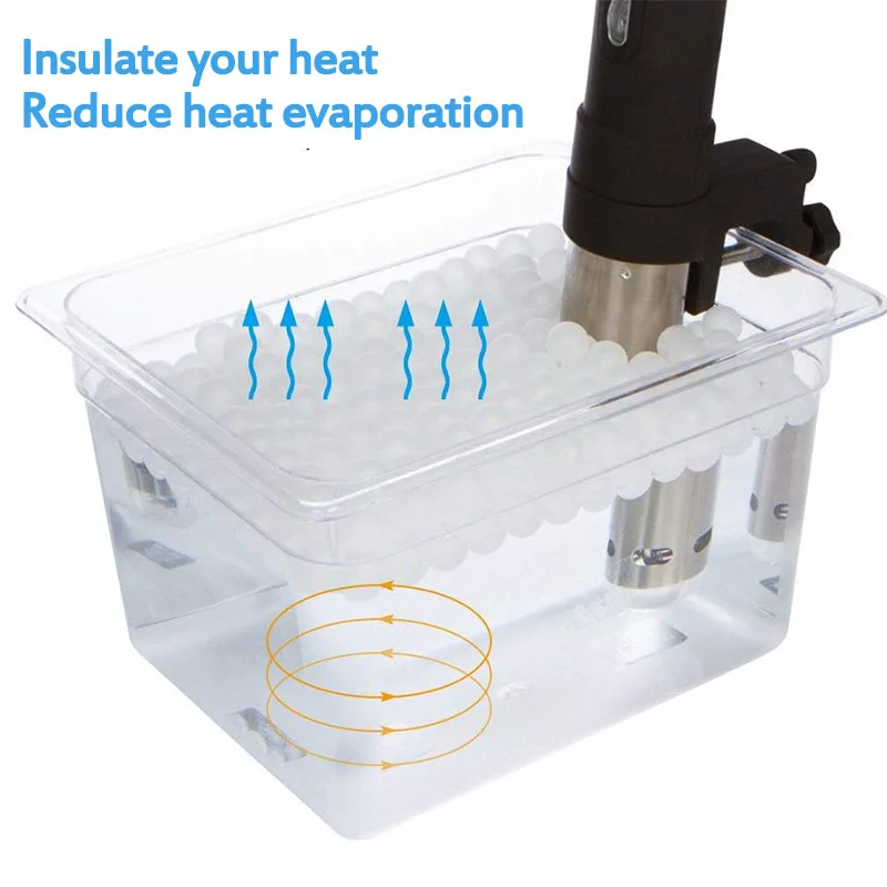 

Sous Vide Cooking Balls BPA Free 20mm 200 Balls with Mesh Drying Bag For Immersion Cooker Water Bath Cooking Sous Vide Container