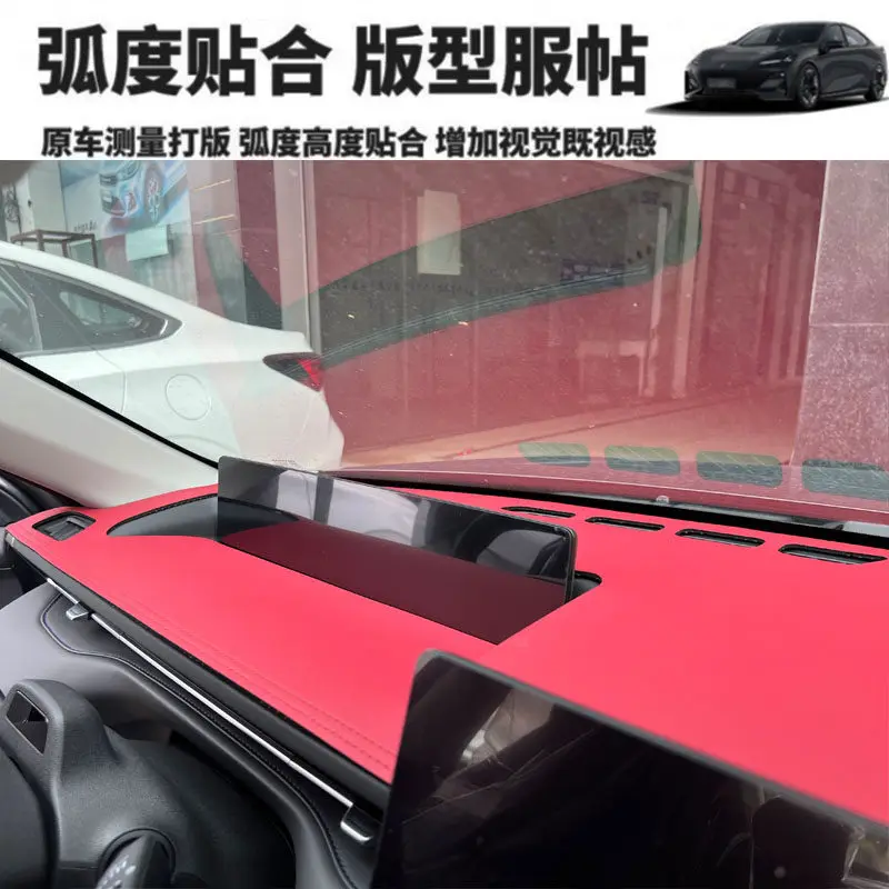 Фото Для Changan Eado/Daigo 2025 года: Кожаный солнцезащитный козырек на приборную панель, теплоизоляционный, аксессуар для интерьера, на заказ, защита от царапин №3