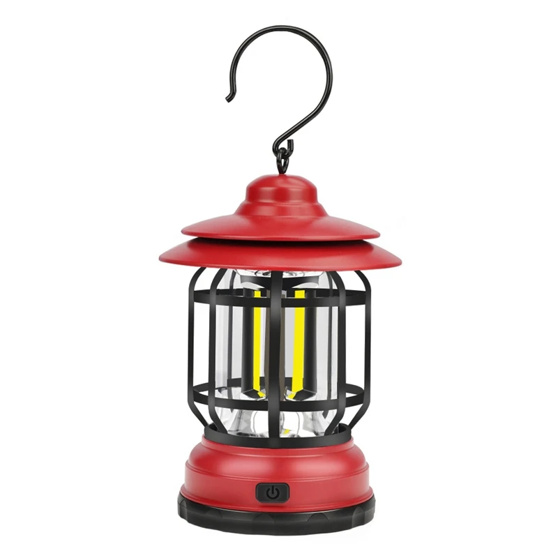 

Outdoor Retro Campsite Lantern COB Camping Light Tourist Tent Gas Emergency Lamp Atmosphere Light for Camping