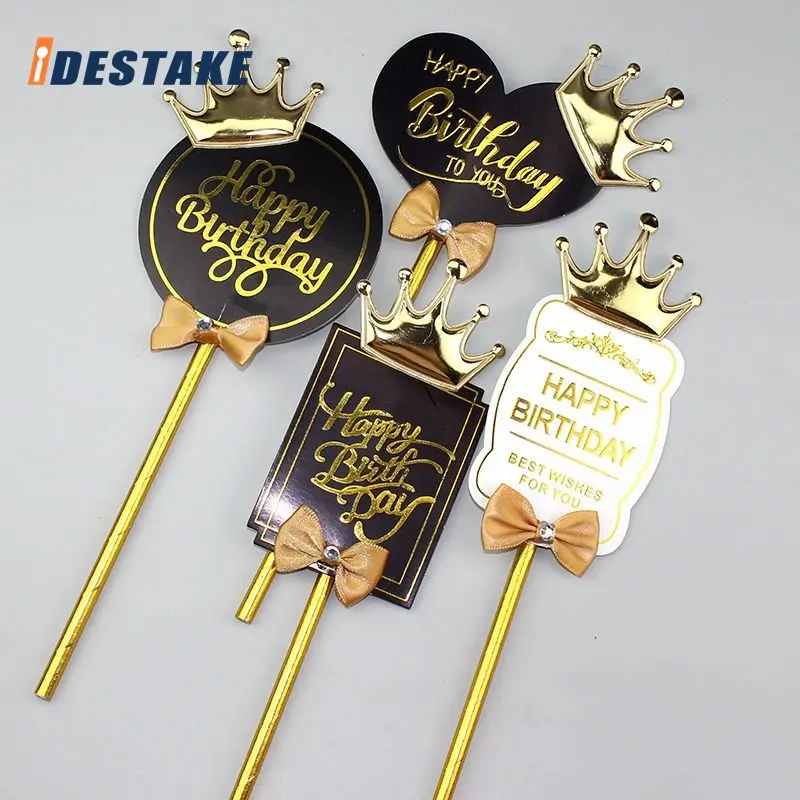 

Топпер в виде короны для украшения торта на день рождения