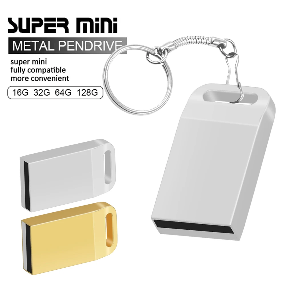 

Супер мини металлический Usb флеш-накопитель, 4 ГБ, 8 ГБ, 16 ГБ, 32 ГБ, высокоскоростной флеш-накопитель, U-диск, 64 ГБ, флеш-накопитель 2,0, Usb-карта