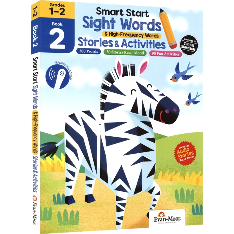 

Evan-Moor Smart Start Sight Words Book 2 Original English Books Textbooks For Grade 1-2 English Enlightenment Exercise Book