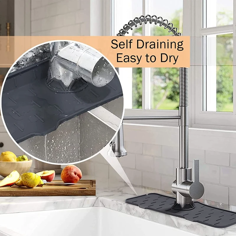 3 шт. силиконовый кран ручка для капель лоток-защита от брызг раковины и