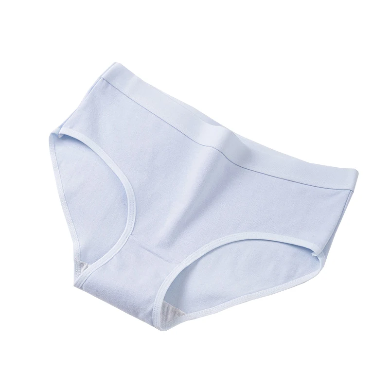 8 Комплектов Женских Хлопковых Трусиков Со Средней Посадкой Дышащее Однотонное