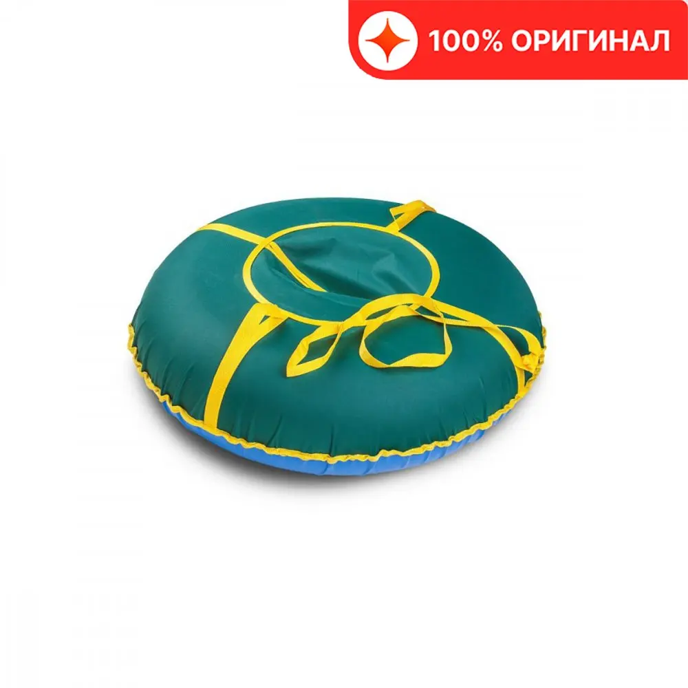 Санки-ватрушка Сноу Oxford надувные зеленый 110 ИГЛУ | Спорт и развлечения