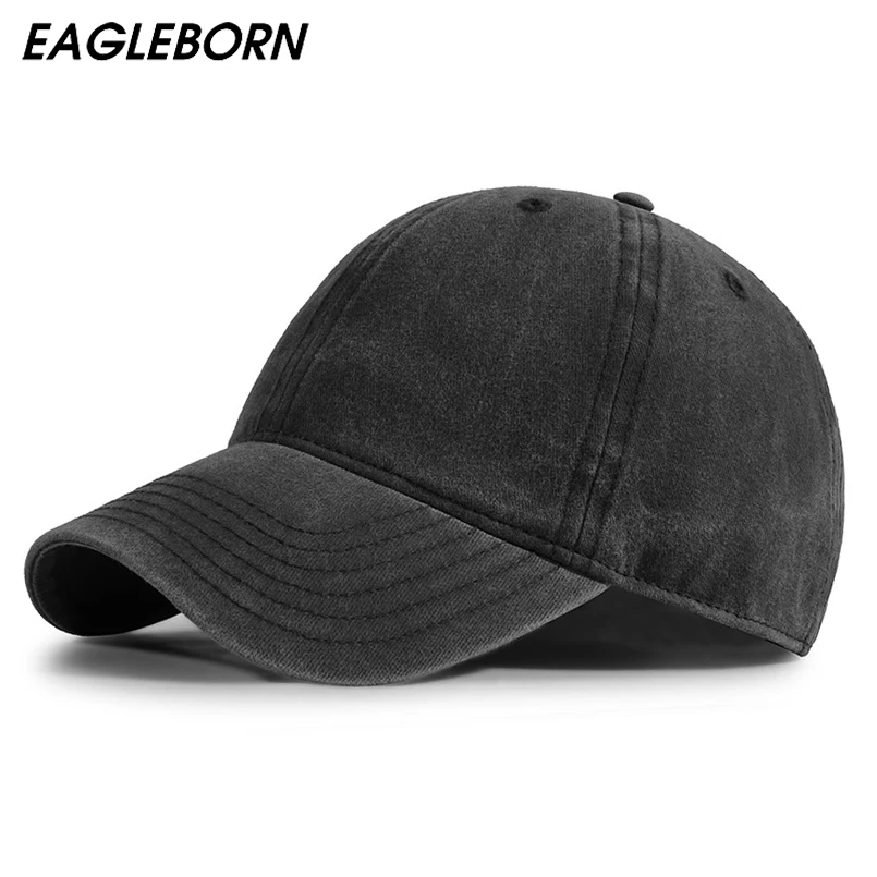 

EAGLEBORN, новинка, Морган, Фримен, Меган, однотонные Промытые бейсболки для мужчин и женщин, винтажные бейсболки со старыми стирками, высококачественные шапки